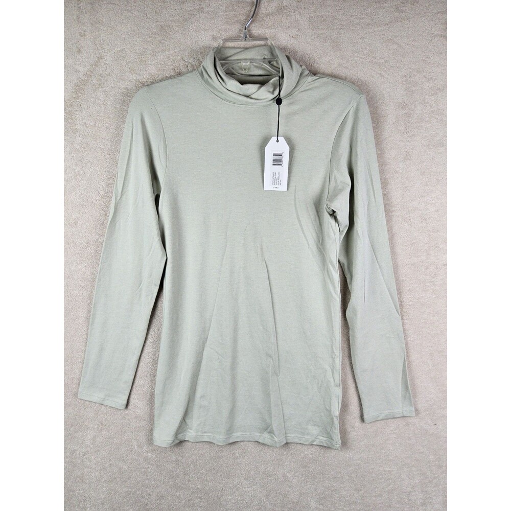 Universal Standard Women's Long Sleeve Turtleneck Top Grey Size 2XS (6-8)